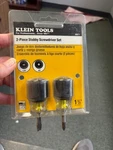85071 Klein 2 Piece Stubby Screwdriver Set. Fixed Price $21.95.