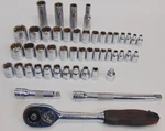 Socket Wrench Set Task Force 3/8" And 1/4" Drive Metric & Sae 48 Pcs 2 Extension. Fixed Price $39.69.