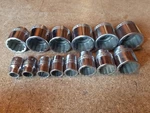 Snap-on Ldh Series 3/4" Drive 12 Point Shallow Socket 14PC Set Used. Fixed Price $790.00.