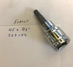 Kobalt 5MM 3/8" Dr Hex Bit Socket 338183 Free Shipping. Fixed Price $9.96.