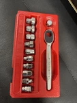 Snap On 1/4 Drive Metric Low Profile Ratchet Socket Set PAKTY479 12-PC. Fixed Price $149.99.
