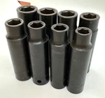 Matco Tools 10MM 17MM Deep Well 1/2" Dr Impact Socket Set Lot Metric 6-POINT. Fixed Price $145.00.