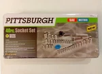 Pittsburgh 40 Pc 3/8" Ratchet Socket Set Sae Metric. Fixed Price $9.99.
