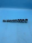 Snap-on Tools Socket Set 3/8" Drive 1/4" 7/8" 12 Point Pieces. Fixed Price $141.17.
