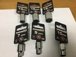 Qty (6) Assorted Powerbuilt Metric Sockets, 7, 9, 10, 13, 15, 18MM 3/8 Drive. Fixed Price $16.55.