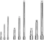 Horusdy 9 Piece Bar Set 1/4" 3/8" & 1/2" Drive Socket Extensions Long. Fixed Price $19.99.