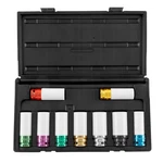 Sunex 2849 1/2" Sae& Metric Thin Wall Deep Wheel Protector Impact Socket Set. Fixed Price $124.98.