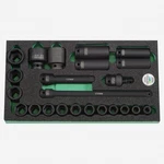 Heyco Metric Impact 1/2" Drive Socket Set, 23 Pieces. Fixed Price $309.50.
