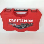 Craftsman Gunmetal Chrome Mechanics Tool Set - Pack Of 51PC (CMMT82334). Fixed Price $72.00.