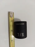 Craftsman 7/8IN X 1/2IN Drive Point Shallow Impact Socket, Cmmt 15856. Fixed Price $8.00.