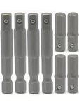 8PCS 1/4" Hex To Square Socket Bit Adapter Set For Drill Drivers. Fixed Price $10.92.