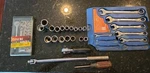 Westward 1/2 Dr 10 24MM Socket Set Great Neck Combination Wrench Metric 1/4 Sae. Fixed Price $29.99.