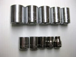 Vintage Craftsman Sae 1/2 & 3/8 Drive 11 Pc Double Square Star Pt Socket Set. Fixed Price $49.00.