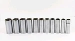 Vtg Craftsman Pc V-series 3/8" Dr Sae Socket Set Deep 12 Pt Usa 9/16"-1 1/8". Fixed Price $60.00.