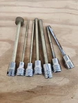Snap-on 6PC Metric Hex Extra Long Ball Allen Bit Socket Set 3/8" Drive Faml. Fixed Price $205.00.