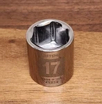 Craftsman Usa 17MM Socket 6 Point 3/8" Drive 45859 Easy Read. Fixed Price $10.00.