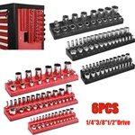 Magnetic Socket Organizer Set 6PC Trays 1/4"3/8"&1/2"DRIVE For Metric Sae. Fixed Price $46.99.