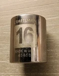 Craftsman 16MM Socket Point 3/8" Drive 45858 Easy Read. Fixed Price $10.00.