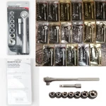 Lot Of 17 Sheffield 9 Piece Sae Socket Set With Ratchet Handle 60014 3/8". Fixed Price $109.99.