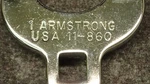 11-860 Armstrong 3/8" Drive, 1", Polished Chrome Finish Crowfoot Wrench BN109. Fixed Price $14.99.
