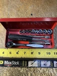 Vintage Easco 1/4" Drive 14 Pc. Standard Socket Set New Condition. Fixed Price $45.00.
