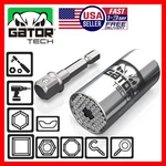 Universal Socket Wrench Magical Power Grip Gator Tech Multi Tool Drill Adapter. Fixed Price $9.99.