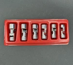 Snap On 206FUA Dr 7PC 12 Point Shallow Universal Swivel Socket Set 3/8"-3/4". Fixed Price $179.00.