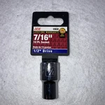 Ace 23632 Sae 1/2" Drive 7/16" Socket 12 Point Chrome Shallow Lifetime Warranty. Fixed Price $9.26.