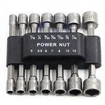 Panovos 14PCS Power Nuts Driver Drill Bit Tools Set Metric Socket Wrench Scre.... Fixed Price $13.05.