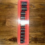 Snap On 11 Piece 1/2 Drive Set Shallow Impact Sockets Sae Metric PAKLD066. Fixed Price $199.00.