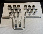 Hazet Germany 24PC Socket + Tool Lot (12-POINT) 900Z Standard Set Look!. Fixed Price $163.64.