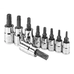 Pittsburgh 1/4" & 3/8" Drive Torx Star Hex Bit Socket Set 9PC. Fixed Price $17.49.