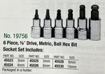 Sk Tools U.s.a. Made 19756 3/8 Drive Metric Ball End Hex Bit Socket Set 6PC. Fixed Price $79.99.