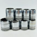 Vtg Sk Tools 1/2 Drive Sae Tapered Socket Set 8PC 5/8 1-1/4 Usa 12 Point. Fixed Price $32.95.