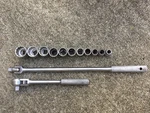 Vtg Thorsen 13 Piece 1/2" Drive Sae Set Ratchet-breaker Bar-sockets. Fixed Price $36.50.