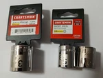Lot Of Craftsman 3/8" Drive 5/8" 3/4" & 11/16" 12 Point Sockets Nos Easy Read. Fixed Price $15.00.