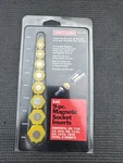 Sears Craftsman Usa Nos Sae 9PC Magnetic Socket Insert Set 41349. Fixed Price $39.95.
