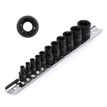 Ementol 11PCS E-torx Socket Set With Rail, Cr-v, 1/4" And 3/8" One Size. Fixed Price $14.49.