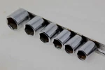 Vintage Stanley Pc 3/8" Drive Pt. Shallow Socket Set 86-264-86-269. Fixed Price $10.00.