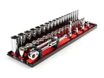Tekton SKT13201 3/8 Inch Drive 6-POINT Socket And Ratchet Set With Rails. Fixed Price $150.00.