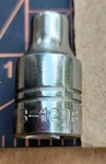 Vintage Williams Usa B-1208 1/4" 12-PT Socket 3/8" Dr Vtg 1950S 70S. Fixed Price $12.50.