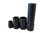 Snap-on Socket Lot Of 4 Black 9/16,11/16, & 3/8. Fixed Price $29.99.