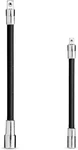 Neiko 00239A Flexible Extension Bar Set (2 Piece), 1/4" 3/8" - 6" 8", Clear. Fixed Price $24.59.