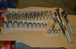 Proto Sae Socket Wrench Set, Chrome, Model J54126. Fixed Price $349.99.