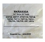 New Snap-on 1/4" Drive Tooth Ratchet Repair Kit RKRA930A TM711 TML70C GM70T. Fixed Price $20.95.