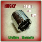 Husky 3/8" Drive Sockets Shallow - 6 Point Sae Metric Any Size Fast Shipping. Fixed Price $9.88.