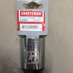 Craftsman 27MM 12 Point 1/2" Drive S-af 34081 Chrome Shallow Socket Usa. Fixed Price $10.00.