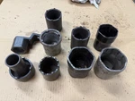 Lot Of 9 Spindle Nut And Otc Sockets Sold Individually $13 Each. Fixed Price $13.00.
