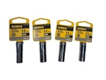 Dewalt 6PT, 12PT 11MM Deep Socket DWMT86323OSP, DWMT74503OSP (lot Of 4). Fixed Price $17.50.