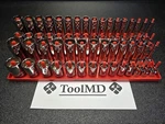 Snap-on Tools 62PC 1/2" Drive Sae & Metric Deep Shallow 12PT Master Socket Set. Fixed Price $2295.00.